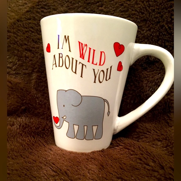 I’M WILD ABOUT YOU COMBO MUG & BABY ELEPHANT PLUSH BY MEGA TOYS. MUG 14 OZ. - Picture 2 of 4